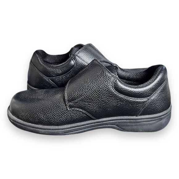 Orthofeet 510 Black Leather Orthopedic Pain Relief Shoes Men’s Size 10 Medium - Picture 8 of 10
